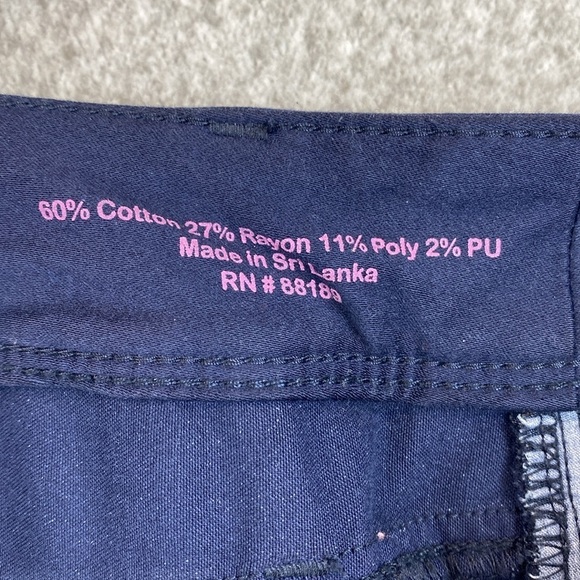 Lilly Pulitzer Worth skinny pant navy blue size 2 beachy preppy minimalist - Picture 9 of 15
